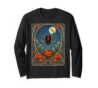 Zucca di Halloween Ragno vedova Nera Art Nouveau Maglia a Manica