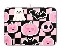 Zucca di Halloween Rosa Scolapiatti per Cucina Contatore Piatto Stendibiancheria stuoie opaco per Cucina 18 x 24 18 x 24