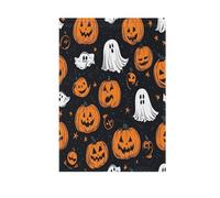 Zucca di Halloween senza soluzione di continuità e modello bandierine banner esterno per esterno per la decorazione esterna 28x40 doppia faccia