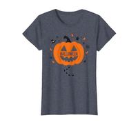 Zucca di Halloween Spettrale Divertimento per Festiveing, Maglietta, Donna, Pervinca, L