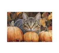 Zucca E Gatto 1000 Pezzi Puzzle Per Adulti Puzzle In Legno Per Adulti Regali Home Decor