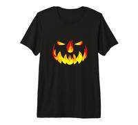 Zucca Flaming Jack O Lanterna Fuoco Face Halloween Everyday! Maglietta Premium