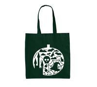 Zucca Forma - Borsa Tote IN Tela - Halloween Zucche Completo Divertente