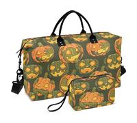 Zucca giocosa disegnata a mano Militare Decorativo Carry On Personal Item Bag Sport Training Bag con Cinghia Regolabile per Aereo Viaggiare Grande Capacità Bolsa para en Avion