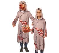 Zucca Goblin Costume Halloween Paura Scarecrow Bambini Costume Bambini Bambine
