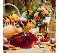 Zucca Halloween Decorazioni Autunnali Zucche di Velluto Artificial Decorazioni Autunnali per Ringraziamento Halloween Finta Zucchi Artificiali Festa Decorazioni Autunnali Casa Halloween 11cm