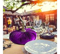 Zucca Halloween Decorazioni Autunnali Zucche di Velluto Artificial Decorazioni Autunnali per Ringraziamento Halloween Finta Zucchi Artificiali Festa Decorazioni Autunnali Casa Halloween 11cm
