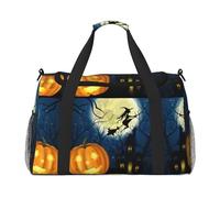 Zucca Halloween Viaggio Duffel Bag Grande Pieghevole Impermeabile Pernottamento Borsa Spiaggia Nuoto Piscina Sport Palestra