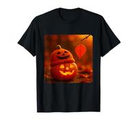 Zucca Halloween Zucca Cappello Carino Jack O'Lantern Maglietta