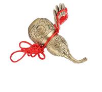 Zucca in ottone puro Wu Lou Cucurbit decorazione per la casa simbolo di fortuna e tesoro ornamenti regali per donne, uomini, adulti amici