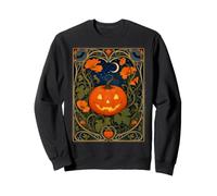 Zucca Jack-o-Lantern di Halloween Art Nouveau Felpa