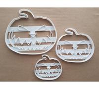 Zucca Jack-o-Lantern Forma Biscotti Taglierino Dough Pasticceria Ripieno Sharp