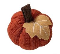 Zucca lavorata a maglia riutilizzabile per feste e decorazioni per tutto l'anno (arancione)