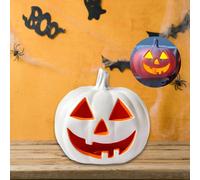 Zucca Luminosa Halloween a LED con Timer Decorazione per Interni Esterni Tavolo