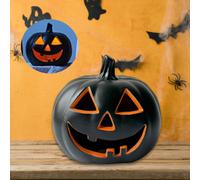 Zucca Luminosa Halloween a LED con Timer Decorazione per Interni Esterni Tavolo