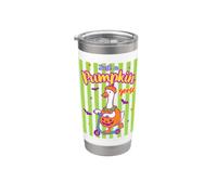 Zucca Oca Scooter Halloween Spooky Fun Bicchiere termico in acciaio inox doppia parete