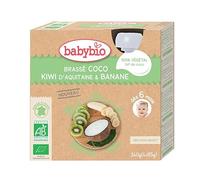 Zucca prodotta con latte di cocco Kiwi d'Aquitaine Banana 4 unità di 85g