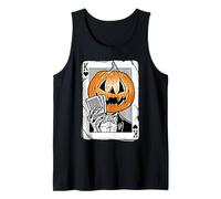 Zucca Re di Cuori Jack-o-Lantern Poker Face Canotta