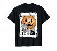 Zucca Re di Cuori Jack-o-Lantern Poker Face Maglietta