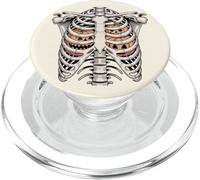Zucca Rib Cage Scheletro Halloween X-Ray Anatomia Infermiera PopSockets PopGrip per MagSafe