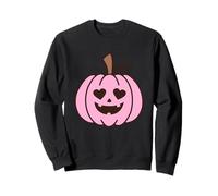 Zucca Rosa Amore Halloween Cuori Gioia Felpa