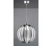 ZUCCA SOSPENSIONE PALLA ACRILICO CROMATA D.40CM 1 LUCE ATTACCO E27