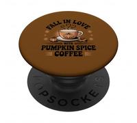 Zucca Spice Coffee Autunno Latte Lovers PopSockets PopGrip Adesivo