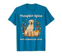 Zucca Spice E Labrador Simpatico Cane Divertente Mamma Accogliente Autunno Maglietta