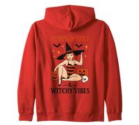 Zucca Spice E Witchy Vibes Halloween Felpa con Cappuccio
