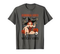 Zucca Spice E Witchy Vibes Halloween Maglietta