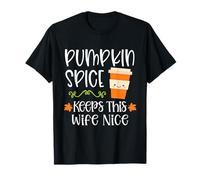 Zucca Spice Mantiene Questa Moglie Bella Autunno Halloween Maglietta