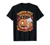 Zucca Spice Psicosi Halloween Autunno caffè Mania Autunno Maglietta