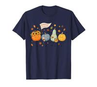Zucca Stagione Doodles Autunno Autunno Foglie Zucca Ringraziamento Maglietta