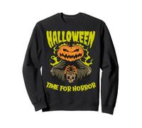 Zucca Tristo Mietitore Tempo per Horror Divertente Halloween Night Felpa