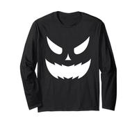 Zucca Viso Spettrale Jack O Lanterna Halloween Bambini Adulti Maglia a Manica