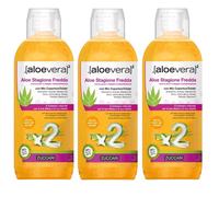 Zuccari - 3x Succo Puro d'Aloe Stagione Fredda 1000ml con Mix Copertura Totale