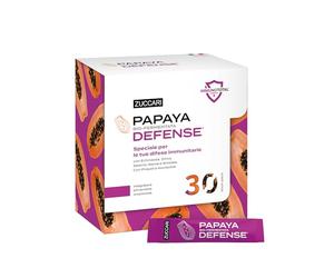 Zuccari Papaya Defense, 30 Stick-Pack da 3,08g, Con Papaya Bio-Fermentata, Echinacea, Zinco, Selenio e Shiitake, Supporto per le Difese Immunitarie e il Metabolismo Energetico