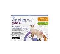 Zuccari Snellopet Gatto, 30 Compresse Masticabili, Con L-Carnitina, Trigonella, Glucomannano e Erba Gatta, Supporto per il Controllo del Peso nei Gatti di Tutte le Taglie