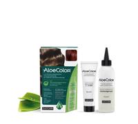 ZUCCARI Srl ALOECOLOR 5,66 CASTANO CHIARO ROSSO INTENSO TINTA PERMANENTE CAPELLI COLORE AD ALTA PIGMENTAZIONE 50 ML + RIVELATORE ALOEOSSIGENATA 75 ML + SHAMPOO ALOECARE 15 ML + GUANTI