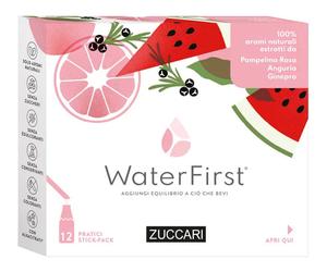 ZUCCARI Srl WATER FIRST POMPELMO ROSA-ANGURIA-GINEPRO 12 STICK PACK