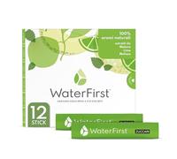 Zuccari WaterFirst Melone, Lime, Melissa, 12 Stick-Pack da 1,5g, Aromatizzatore per Acqua con Alkacitrati, Senza Zuccheri, Edulcoranti, Coloranti e Conservanti, Supporta il Metabolismo Acido-Base