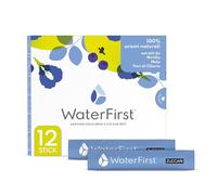 ZUCCARI WaterFirst - Insaporitore Acqua Senza Zuccheri - Senza Conservanti - Senza Glutine - Vegan - Per Idratazione e Benessere Quotidiano - Mirtillo Mela Fiori di Clitoria - 12 Stick-Pack da 1,5g