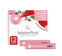 Zuccari WaterFirst Pompelmo Rosa, Anguria, Ginepro, 12 Stick-Pack da 1,5g, Aromatizzatore per Acqua con Alkacitrati, Senza Zuccheri, Coloranti e Conservanti, Supporta il Metabolismo Acido-Base