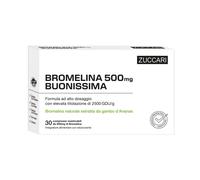 Zuccari Zuccari Bromelina 500 Buonissima 30 Compresse - Integratore per la funzione digestiva e il drenaggio dei liquidi corporei