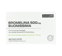 Zuccari - Zuccari Bromelina 500 Buonissima per Gonfiore e Digestione 30 Compress