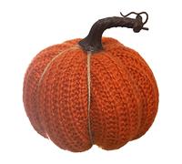 Zucche a Plaid per Decorazione Autunno da Tavolo Tessuto Artificiale Ornamento