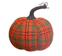Zucche a Plaid per Decorazione Autunno da Tavolo Tessuto Artificiale Ornamento