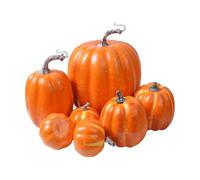Zucche artificiali - 7 pezzi | Realistica schiuma autunno raccolta | Assortimento di sette pezzi, forme leggere, esposizione del Ringraziamento, festa autunnale da tavolo da tavolo in fattoria