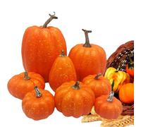 Zucche Artificiali Decorazione 8 Pezzi Zucche Finte Fai da Te Stile | Per Centrotavola Autunnali, Decorazioni Di Halloween E Ringraziamento, E Decorazioni Casa