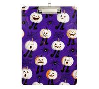 Zucche bianche di Halloween lungo portablocco in plastica per il primo anno insegnante must have dimensioni 9 x 12